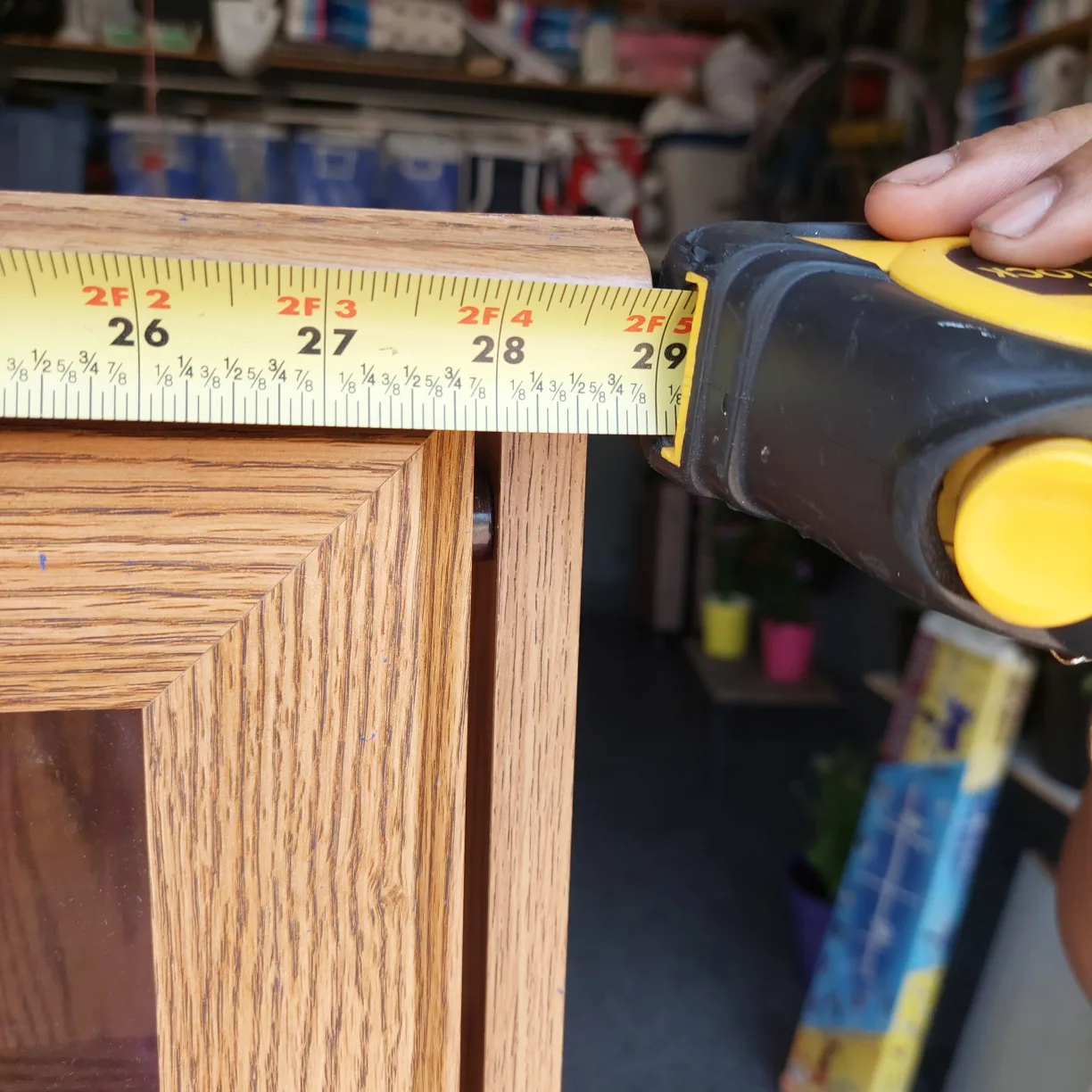 Oak Bookcase with Glass Doors image indicator(8)