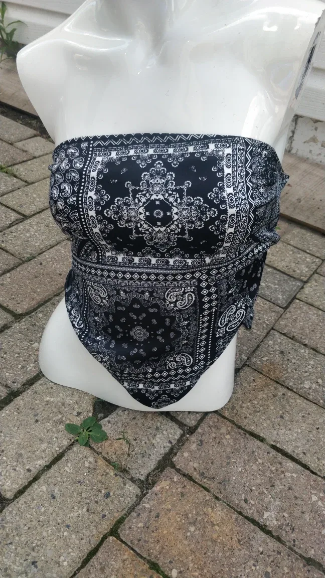 Black & White Bandana Top thumbnail