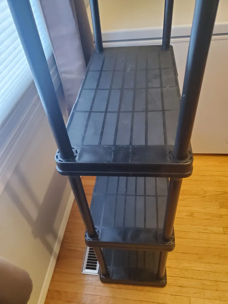 Black Plastic Shelf Unit image indicator(4)