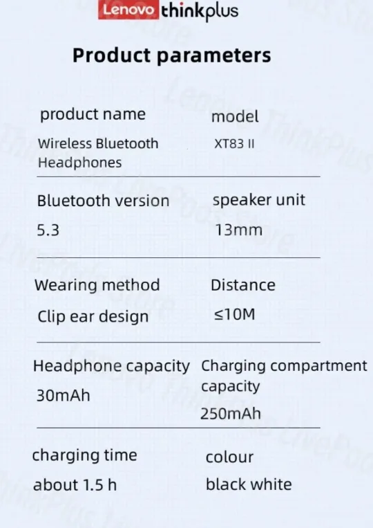 Lenovo Thinkplus earbuds headset bluetooth image indicator(7)