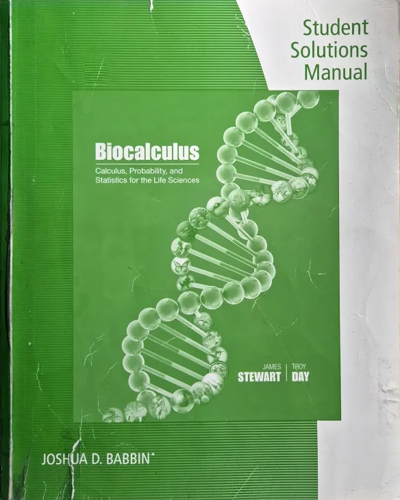Biocalculus Student Solutions Manual by Stewart thumbnail
