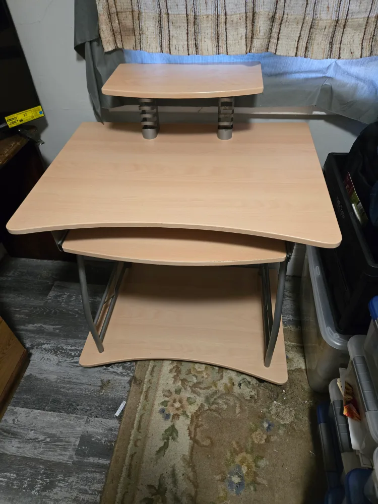 Computer Desk with Pullout Keyboard Tray thumbnail