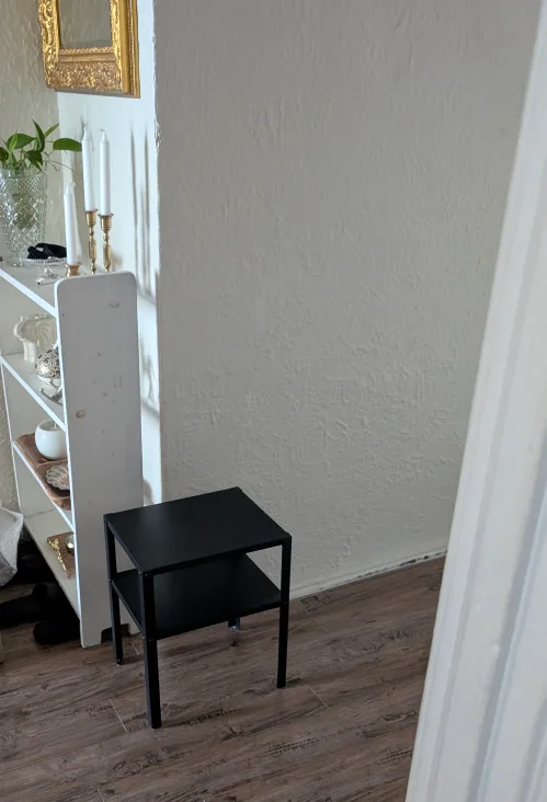 Ikea KNARREVIK  Black Nightstand image indicator(3)