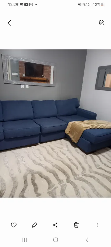 Ashley Sectional with left facing chase thumbnail