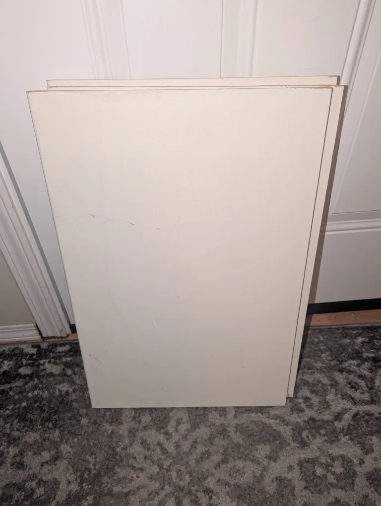 $3 EACH - 3 pieces of board used as shelves APPROX 15.5” x 23.25 thumbnail