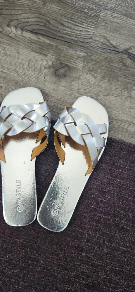 My Style Silver Sandals - Size 8