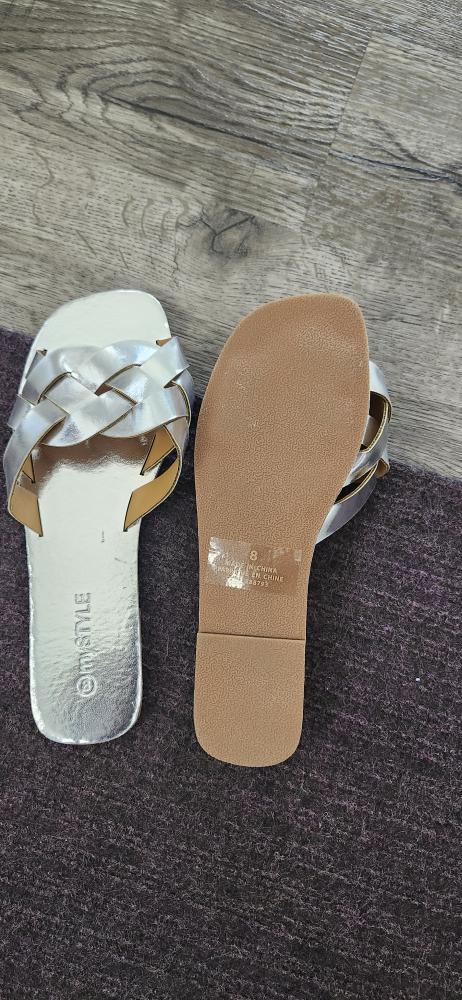 My Style Silver Sandals - Size 8 - photo 2