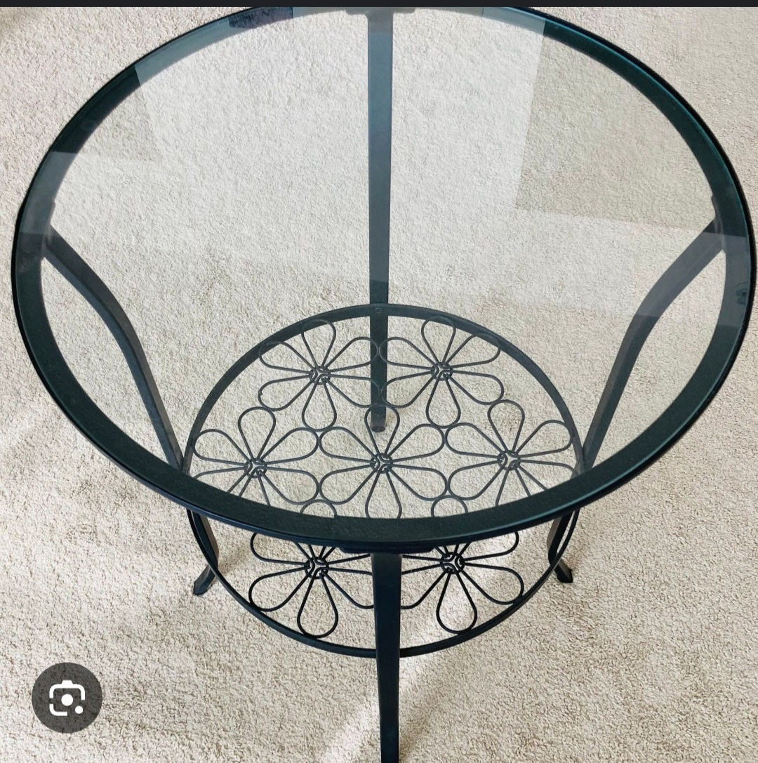 Round Glass Coffee Table 2 side table - photo 4