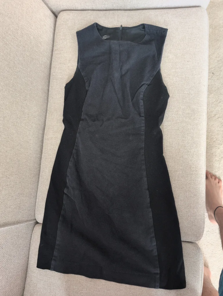 Mango Suit Black Dress - Size M thumbnail
