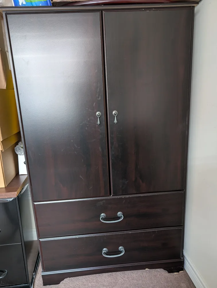 Dark Brown Wardrobe Cabinet thumbnail