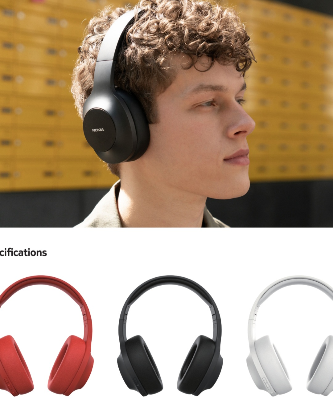 Nokia Essential Wireless Headphones - Black