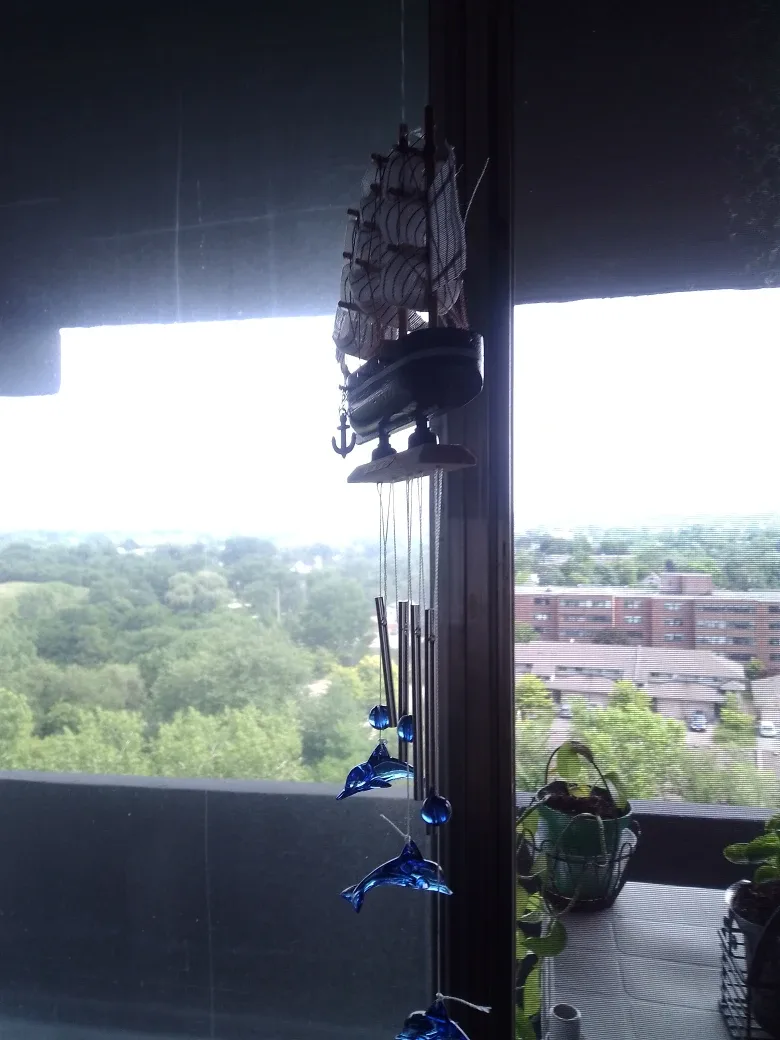 Sailing Ship Wind Chime with Blue Accents image indicator(3)