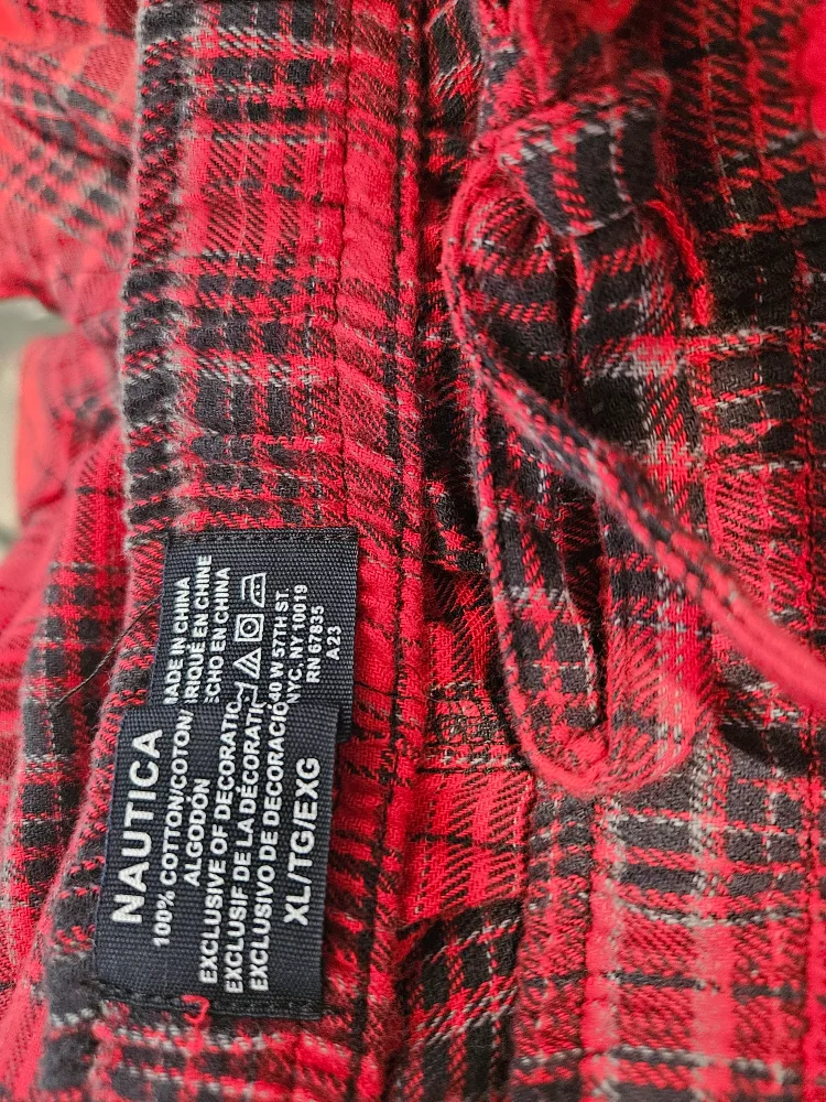 Nautica Red Plaid Pajama Set - XL image indicator(4)