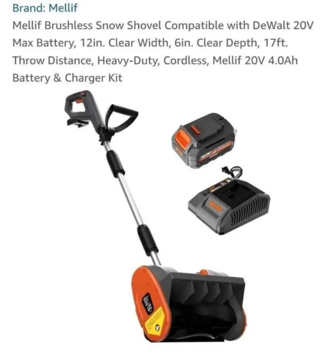 Mellif Brushless Electric Snow Shovel thumbnail