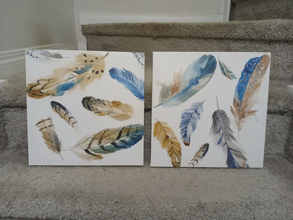 bird feather canvas print thumbnail