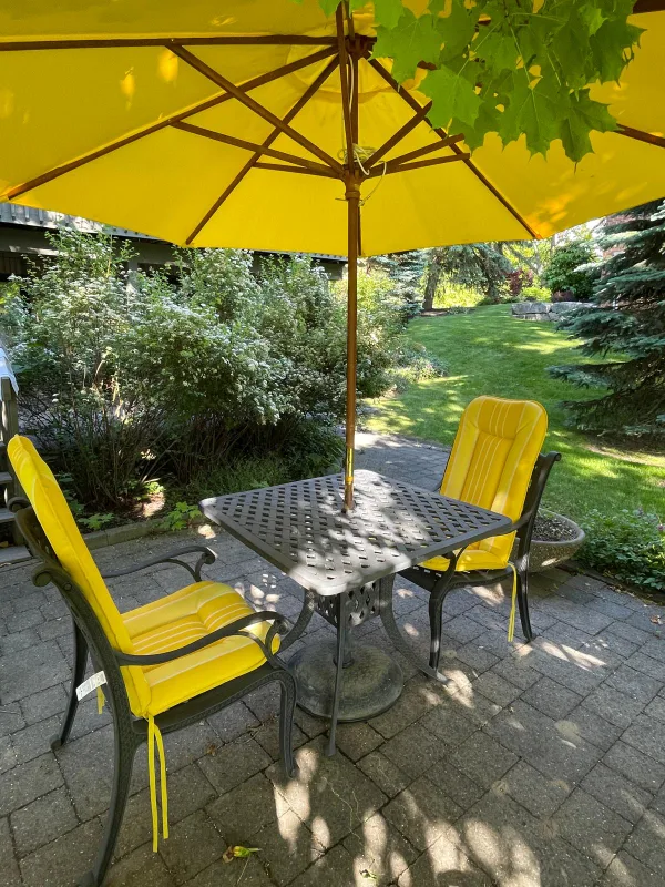 Outdoor Patio Set - Table, Chairs & Umbrella thumbnail
