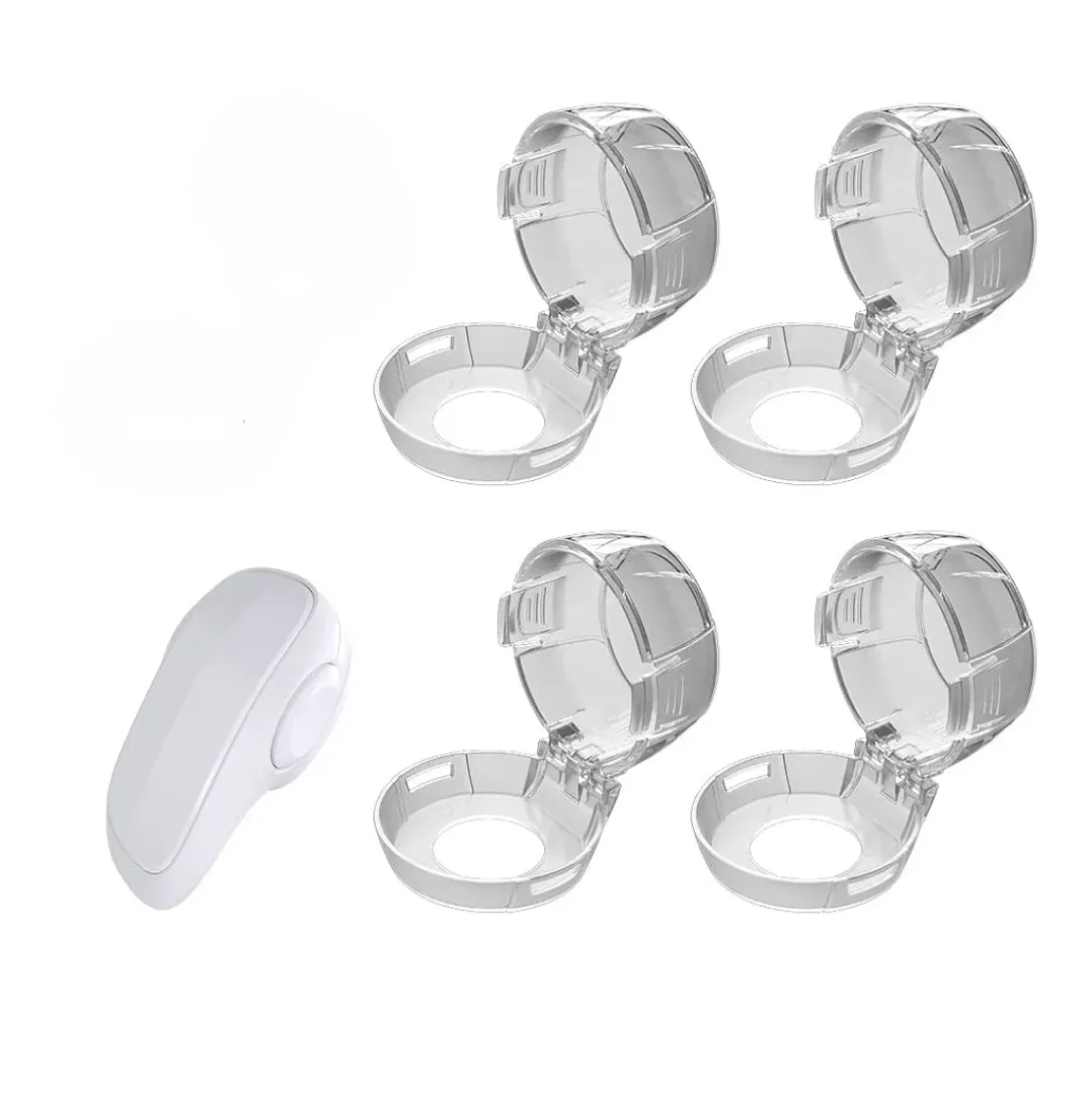 Brand New Safety Stove Gas Knob Covers & Childproof Oven Lock image indicator(7)