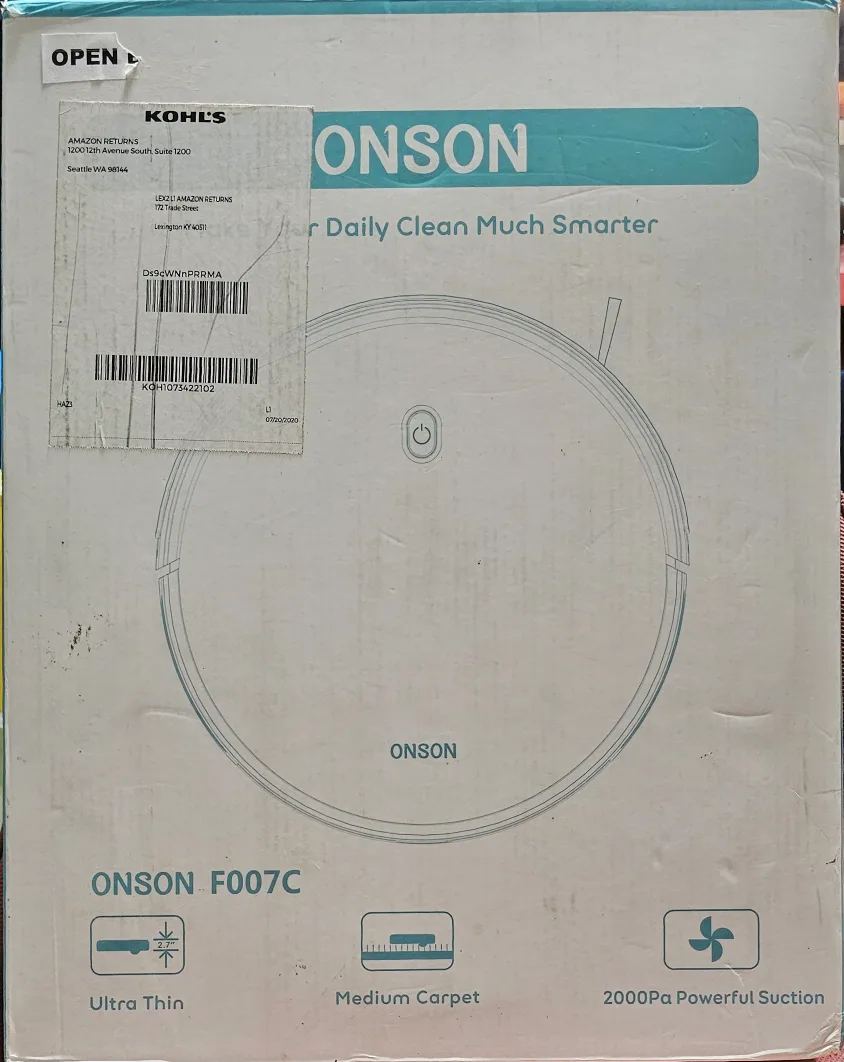 ONSON F007C Robot Vacuum - Ultra Thin, Medium Carpet thumbnail