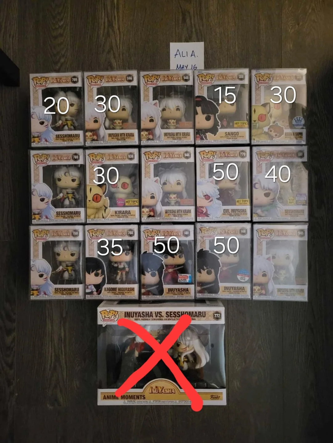 Funko POP! Inuyasha Figures - Various Characters & Prices thumbnail