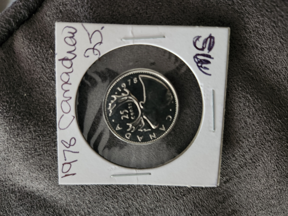 1978 Canadian 25 Cent Coin