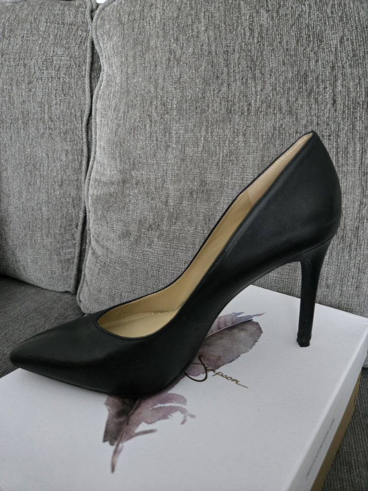 Jessica Simpson Black Leather Heels - photo 2