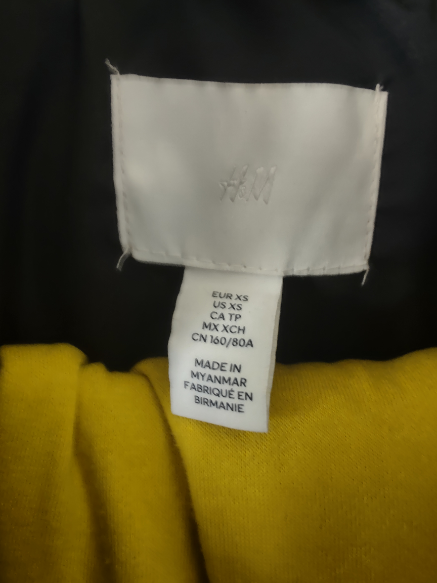 H&M XS Black Puffer Jacket - photo 2