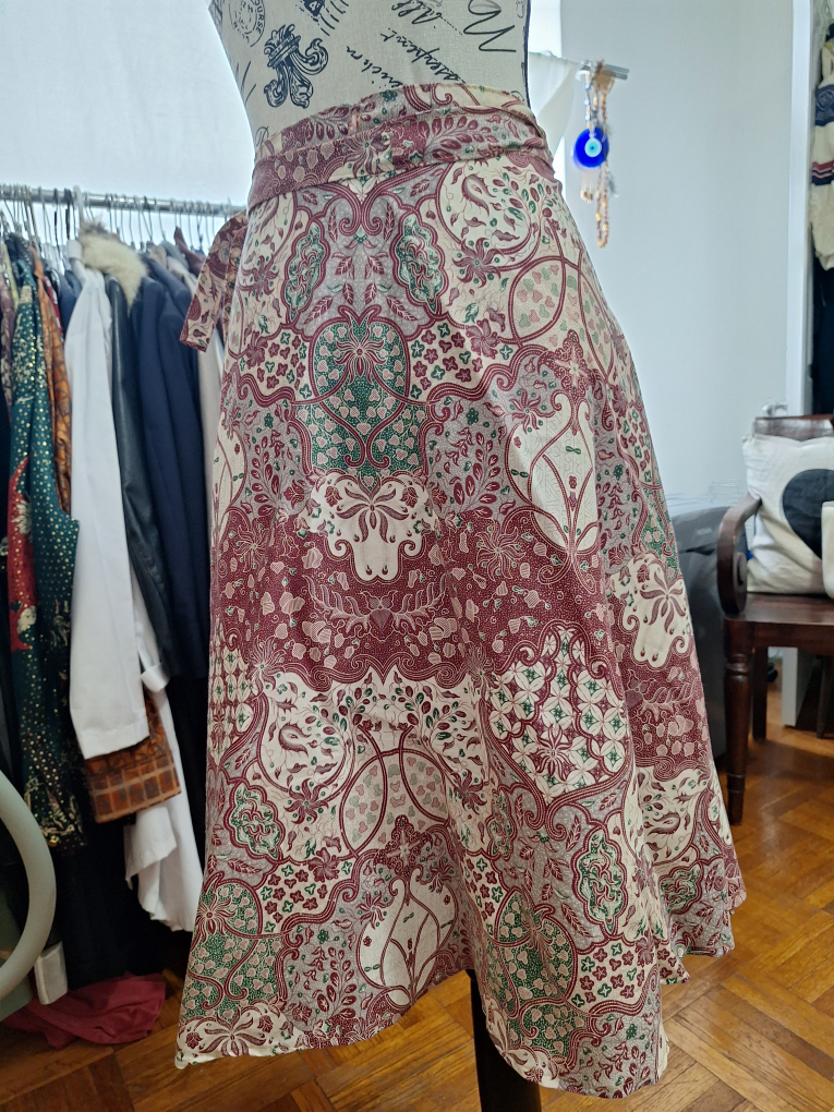 Patterned Wrap Skirt - photo 2