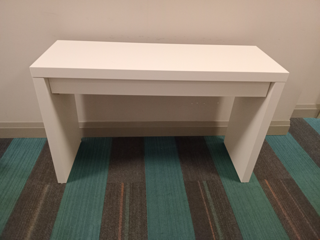 White Desk with Drawer