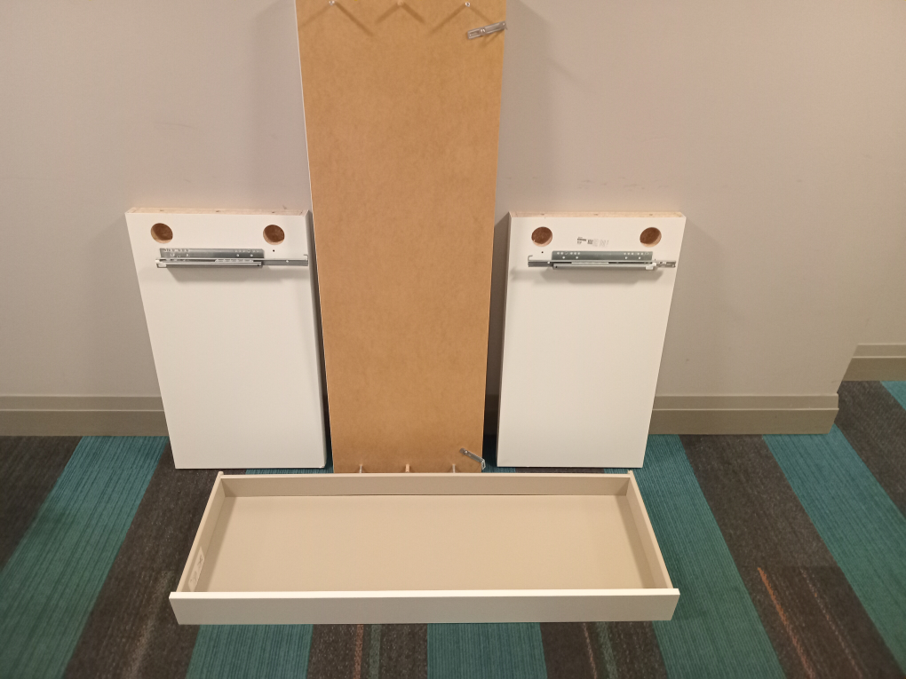 White Desk with Drawer - photo 4