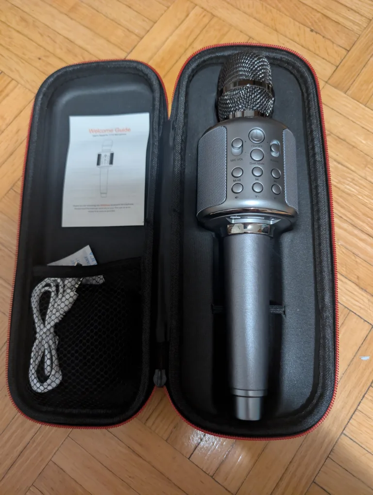 Y11SWireless Bluetooth Karaoke Microphone with Case thumbnail