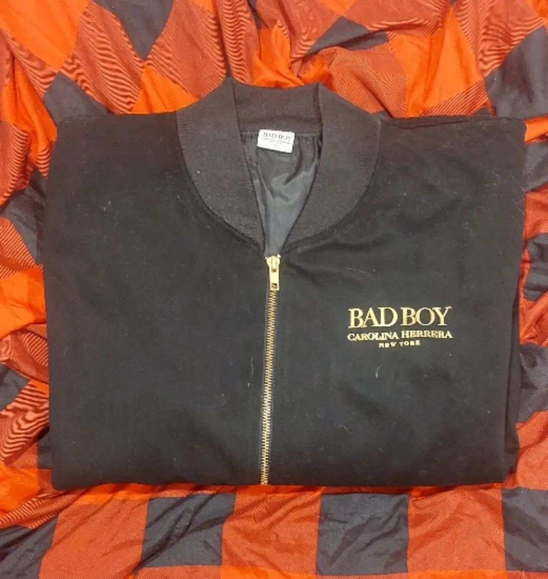 BAD BOY Carolina Herrera Black Bomber Jacket image indicator(2)