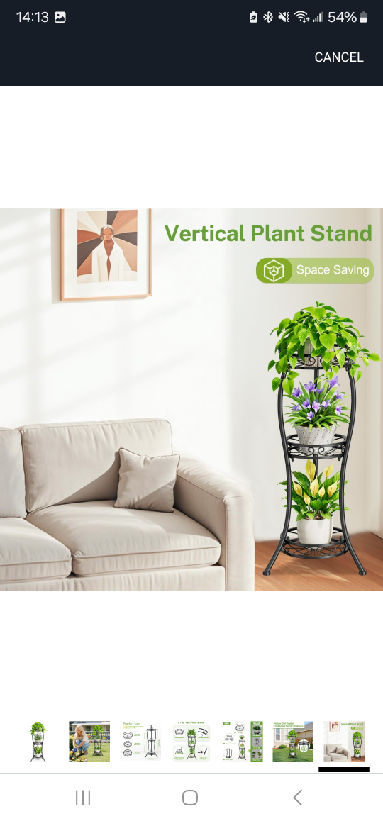 3-Tier Metal Plant Stand - Indoor/Outdoor - photo 4