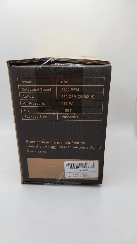 Hon&Guan 4" Inline Booster Duct Fan w/ Speed Controller, 130 CFM image indicator(3)
