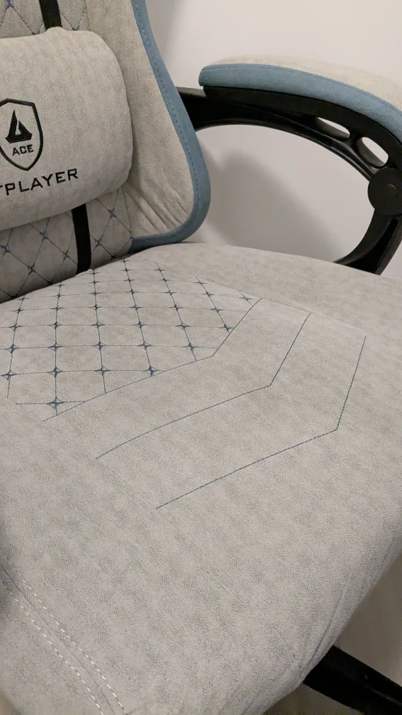 GTPlayer Gaming/Office Chair - Grey & Blue image indicator(2)