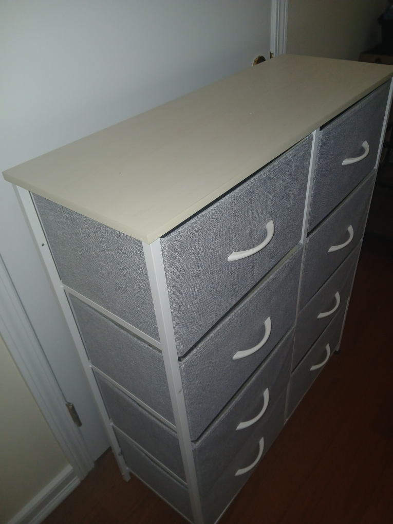8-Drawer Gray Fabric Dresser - photo 2