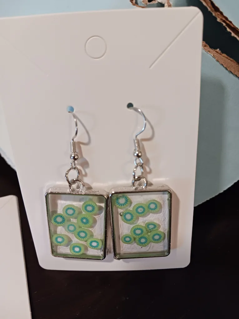 Kiwi Slice Earrings - Fun & Unique!