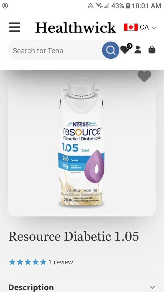 Resource 2.0 Vanilla Nutritional Drink 24 pack thumbnail