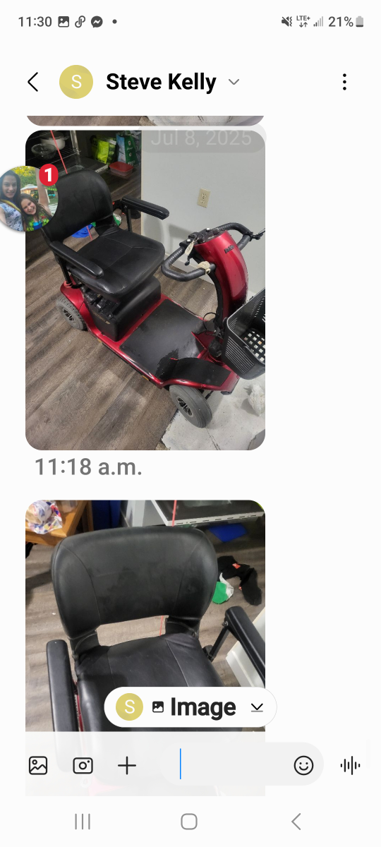 Pride Mobility Scooter - Red - photo 2