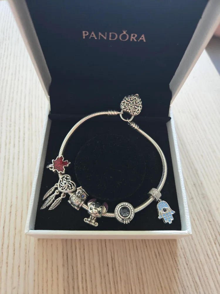 Pandora Charm Bracelet with Charms thumbnail