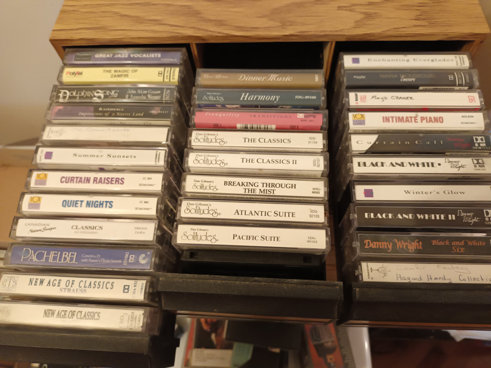 SOLD. Vintage Cassette Tape Storage Cabinet + Tapes - photo 4