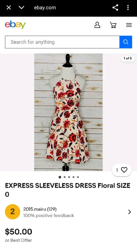 Express Floral Print Halter Dress thumbnail