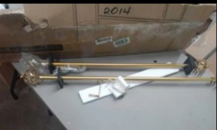 LaigenGanzi Gold Curtain Rod 28-48 inches image indicator(4)