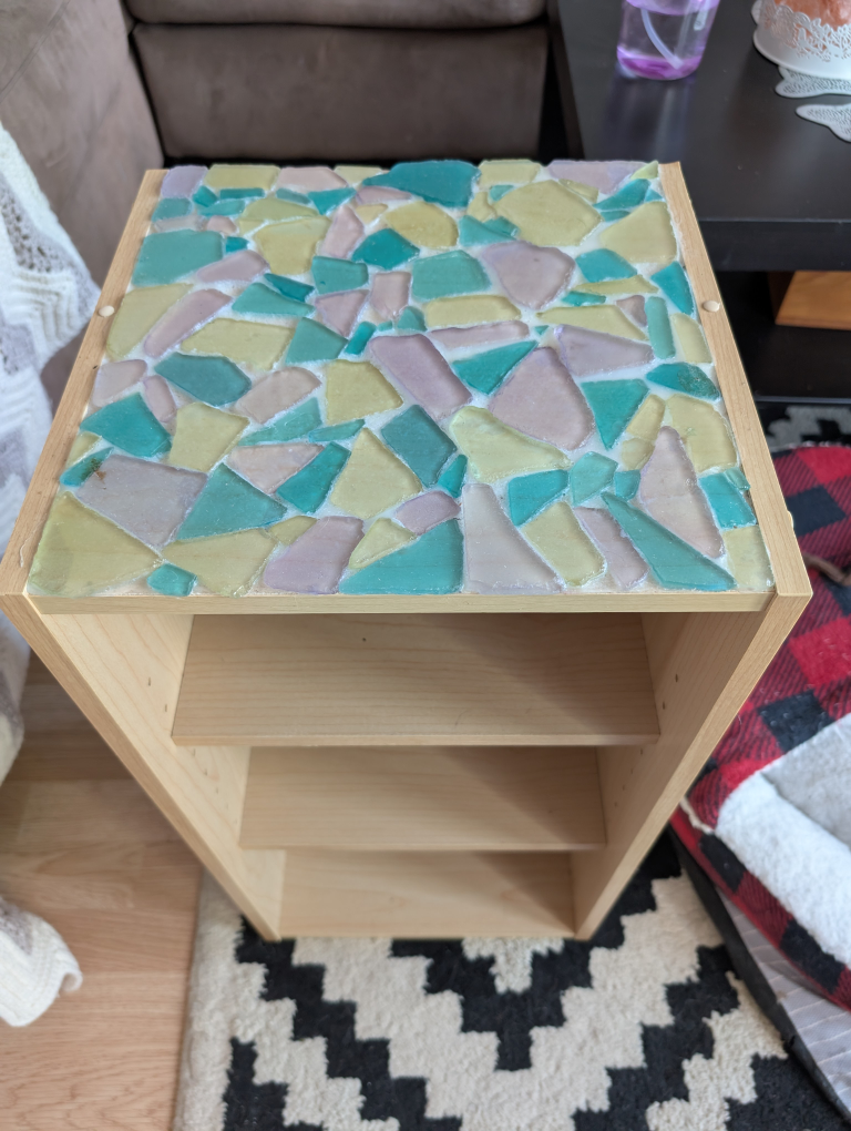 Mosaic Tile Side Table