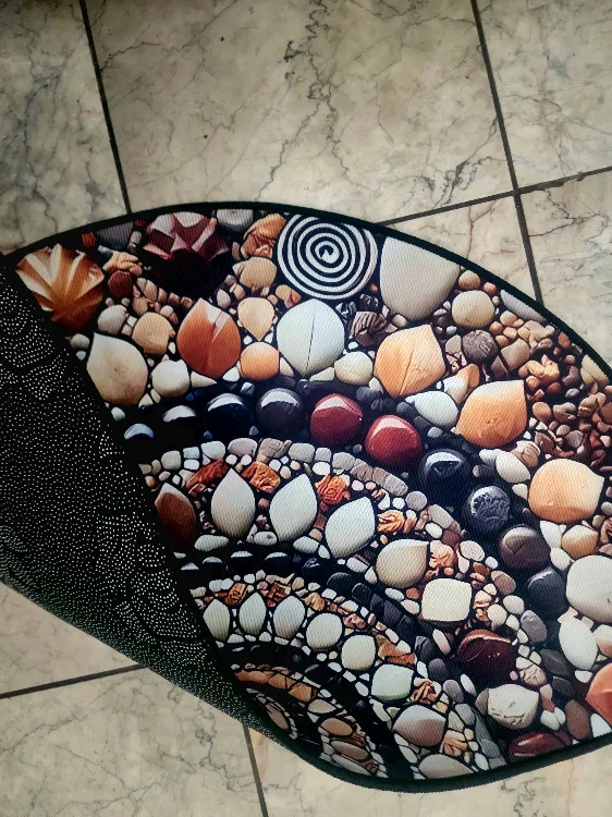 Decorative Half-Round Floor Mat image indicator(2)