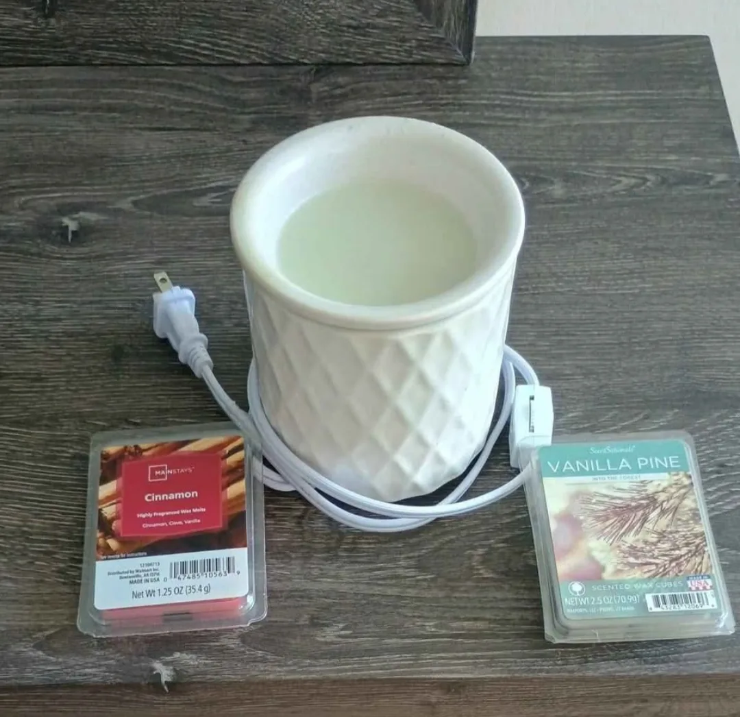 Wax Warmer with Cinnamon & Vanilla Pine Wax Cubes thumbnail