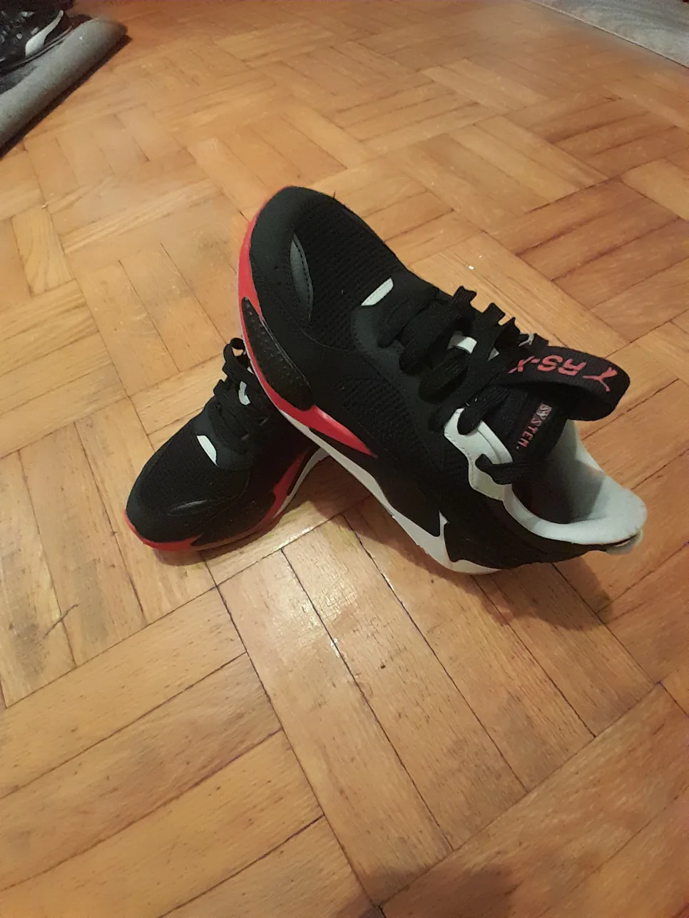 Puma RS-X System Black & Red Sneakers Size 9 thumbnail