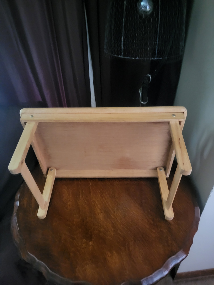 Bed Tray Table with Folding Legs - photo 2