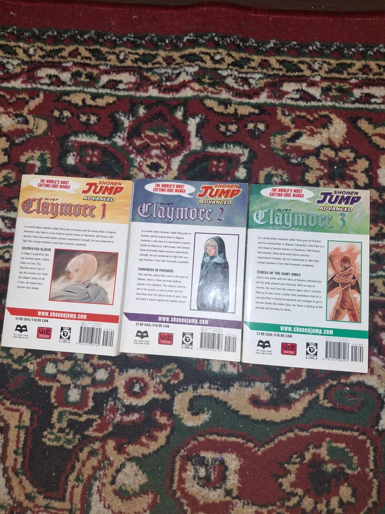 Claymore Manga Volumes 1-3 by Norihiro Yagi image indicator(2)