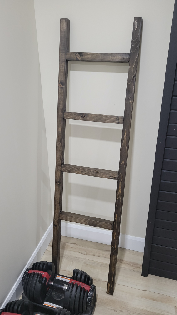 Wooden Decorative Ladder - Brown
