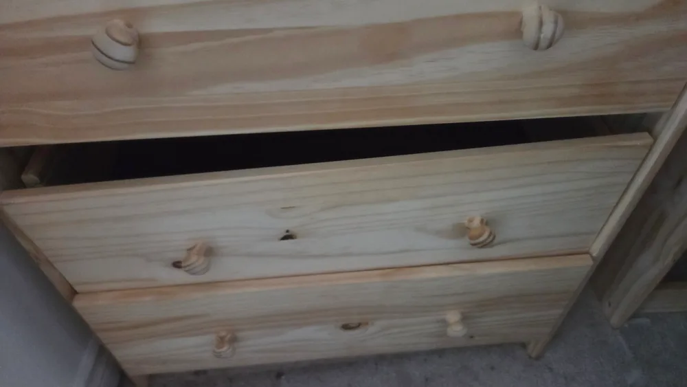 Pine Wood 3-Drawer Dresser thumbnail